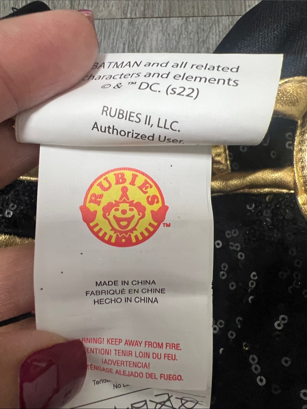 Rubie’s little girls batgirl Halloween costume/ size M - Picture 7 of 9